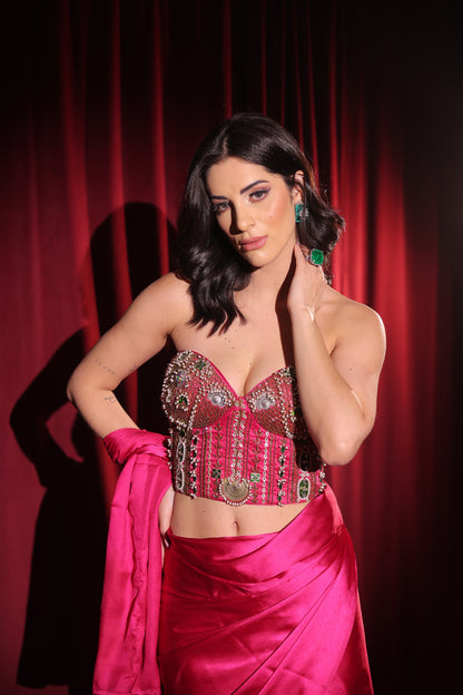 Scarlet Hour Corset Saree