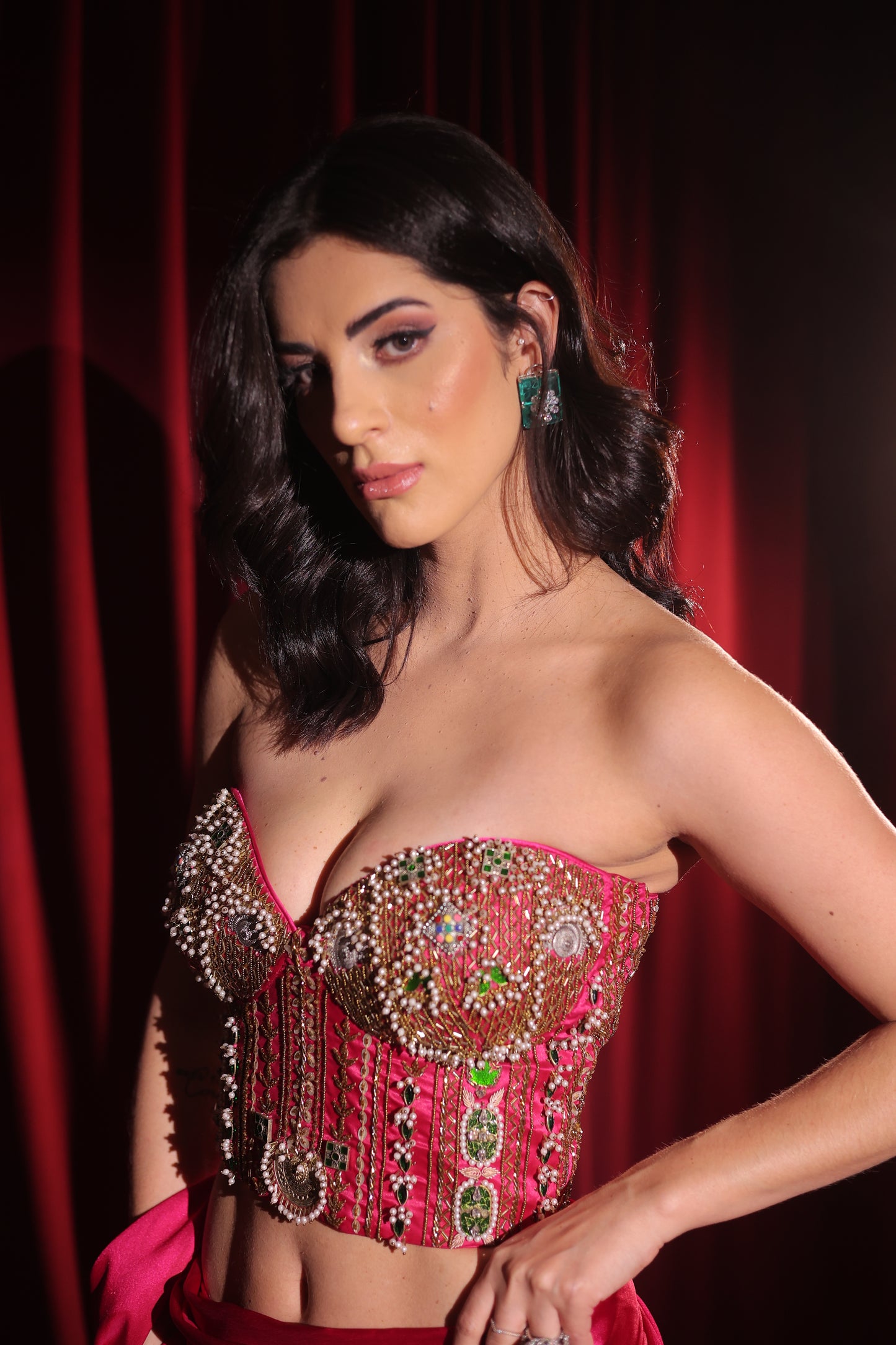 Scarlet Hour Corset Saree