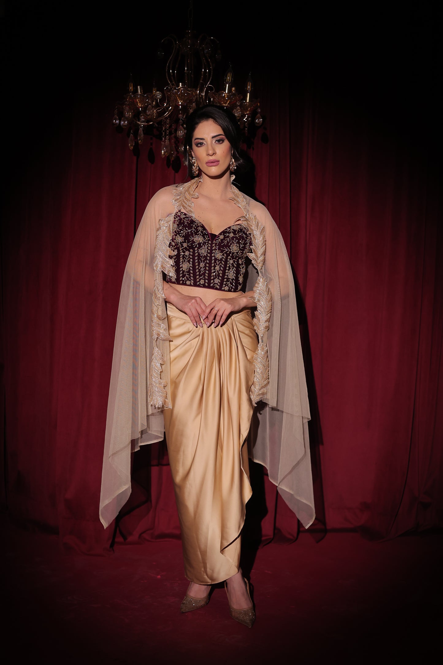 Golden Hour Velvet Ensemble