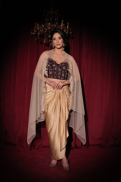 Golden Hour Velvet Ensemble