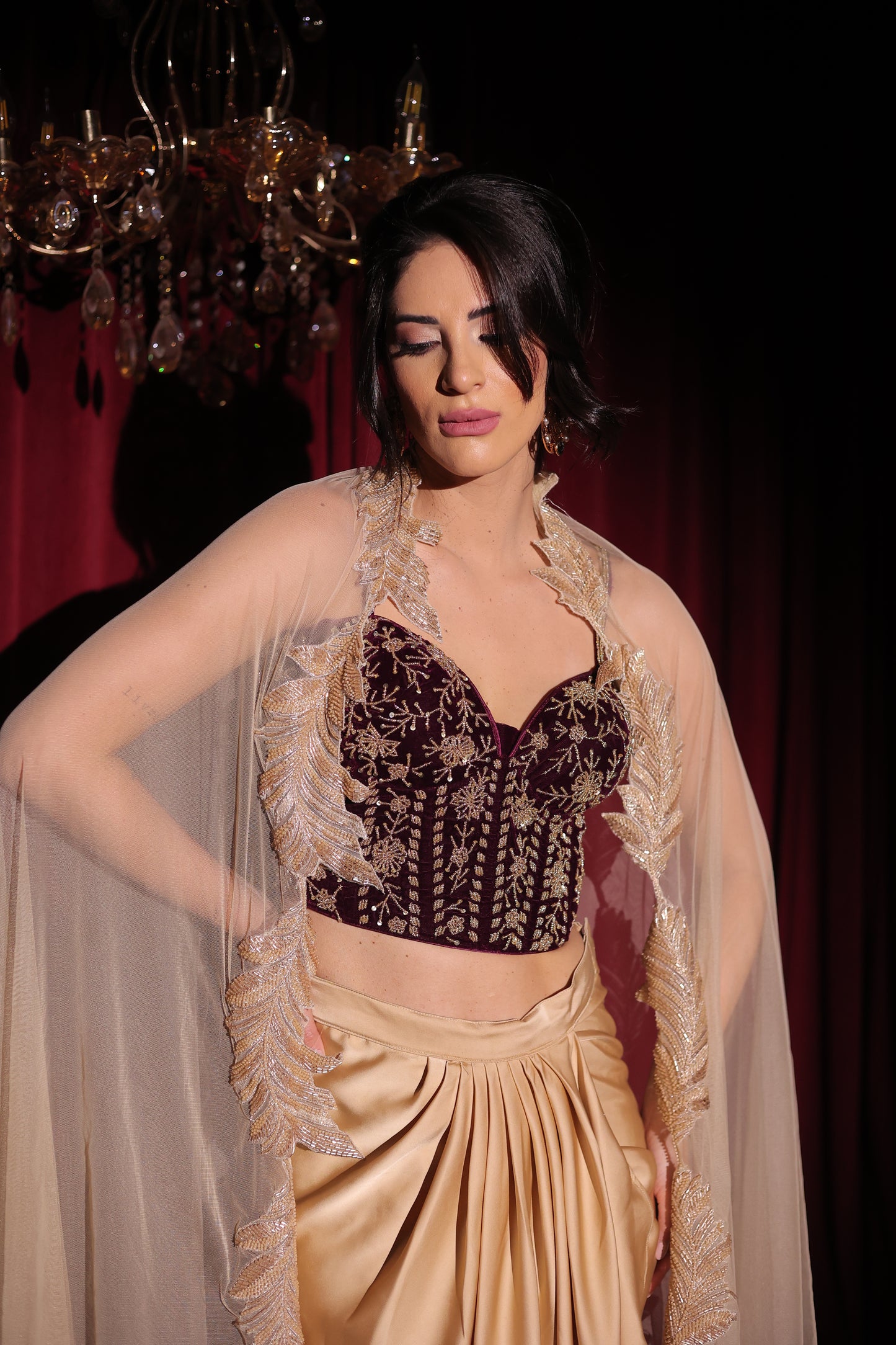 Golden Hour Velvet Ensemble