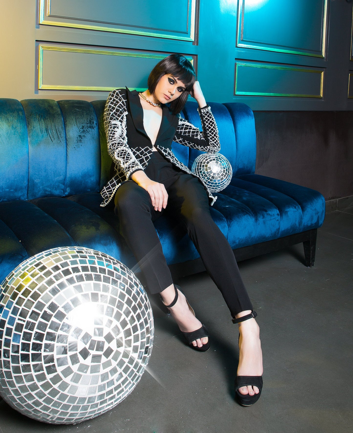 Black Pearl Blazer Set