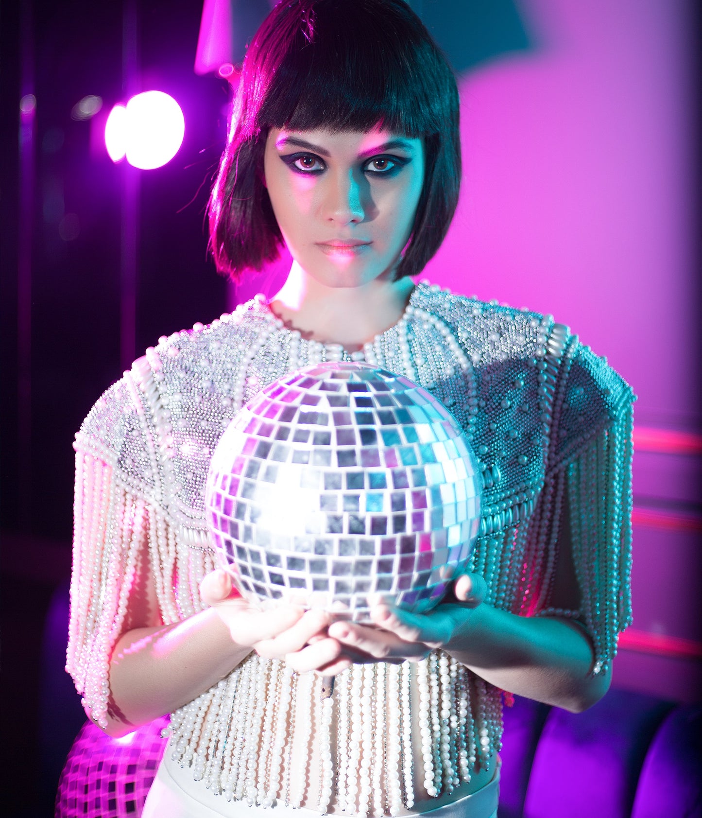 Pearl Encrusted Cape Set