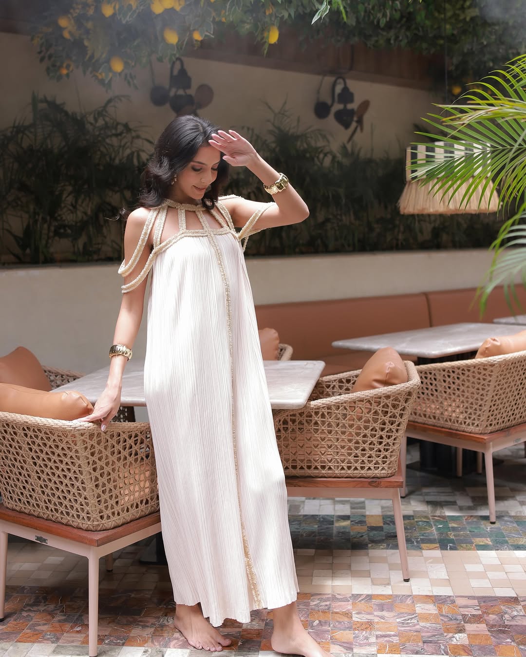 METALLIC GODDESS MAXI