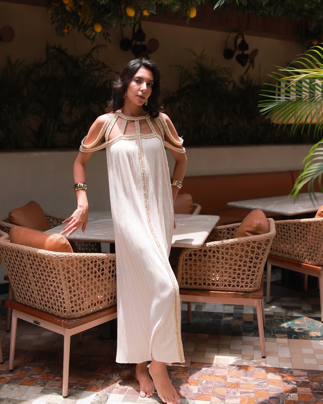 METALLIC GODDESS MAXI